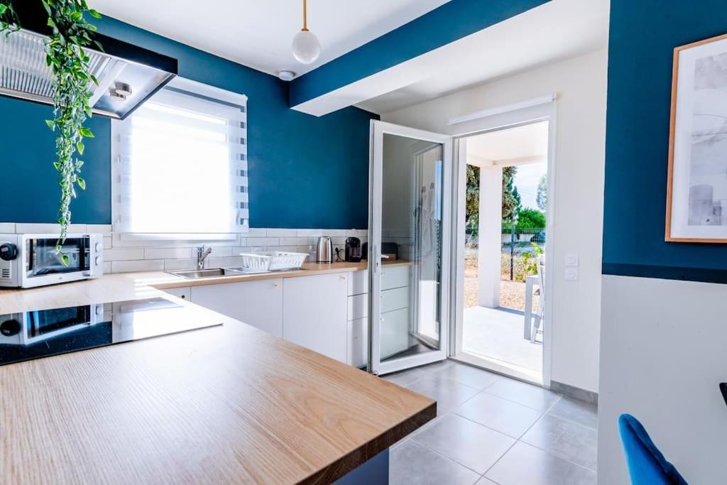 ☆ Blue Provencal Appartement ☆ Morieres-les-Avignon Eksteriør billede